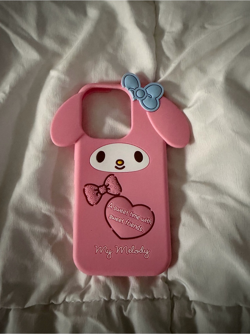 My Melody Pink Phone Case with Blue Bow iPhone 16 Pro